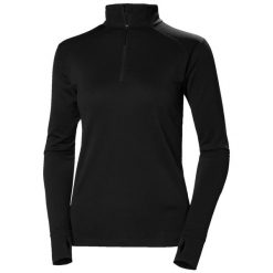 Bluza damska 1/2 zip Helly Hansen Lifa Tech Lite. Czarne bluzy damskie Helly Hansen, l, bez wzorów, bez kaptura. Za 395.00 zł.