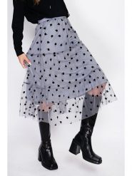 ASSUILI Spódnica w kolorze szarym rozmiar: 38. Szare spódnice damskie Assuili, bez wzorów, z tiulu, klasyczne, midi. Za 139.20 zł.