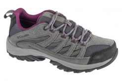 Buty trekkingowe damskie, Crestwood Waterproof. Szare obuwie trekkingowe damskie Columbia, z materiału, przed kostkę, bez zapięcia. Za 369.99 zł.