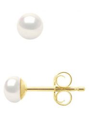 Pearl Addict Kolczyki-wkrętki w kolorze białym z perłami rozmiar: onesize. Białe kolczyki damskie Pearl Addict, z perłą, złote. Za 171.28 zł.