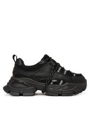 Buffalo Sneakersy Saturn Lace 1410131 Czarny. Czarne obuwie sportowe damskie Buffalo, ze skóry, bez zapięcia. Za 429.99 zł.