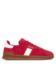 Polo Ralph Lauren Sneakersy 804956688013 Czerwony. Czerwone obuwie sportowe damskie Polo Ralph Lauren, ze skóry, bez zapięcia. Za 599.99 zł.