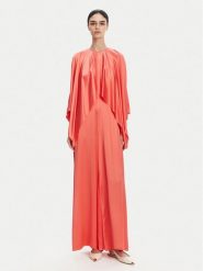 PINKO Kombinezon 104993 A2GZ Koralowy Regular Fit. Pomarańczowe sukienki damskie Pinko, bez wzorów, z wiskozy, bez ramiączek. Za 1,549.00 zł.