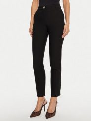 Marciano Guess Chinosy Celia 4BGB04 7046A Czarny Regular Fit. Czarne spodnie materiałowe damskie Marciano Guess, z aplikacjami, z syntetyku. Za 399.99 zł.