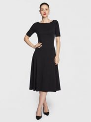 Lauren Ralph Lauren Sukienka codzienna 250863913 Czarny Regular Fit. Czarne sukienki damskie Lauren Ralph Lauren, bez wzorów, z bawełny, bez ramiączek. Za 399.99 zł.