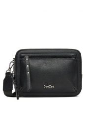 DeeZee Torebka DZE-S-012-07 Czarny. Czarne listonoszki damskie DeeZee, bez wzorów, ze skóry, bez dodatków. Za 129.99 zł.