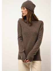 Just Cashmere Kaszmirowy sweter "Lexie" w kolorze brązowym rozmiar: XXL. Brązowe golfy damskie Just Cashmere, xxl, bez wzorów, z kaszmiru, bez ramiączek. Za 467.95 zł.