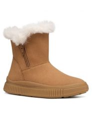 Geox Kozaki J Laquinny Girl J66M3F 000AU C6627 M Brązowy. Brązowe kozaki dziewczęce Geox, bez wzorów, bez obcasa, bez zapięcia. Za 319.99 zł.