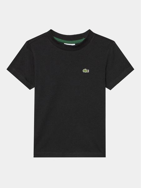 Lacoste T-Shirt TJ1122 Czarny Regular Fit. Czarne t-shirty i koszulki chłopięce Lacoste, bez wzorów, z bawełny, bez kołnierzyka, bez ramiączek. Za 149.99 zł.
