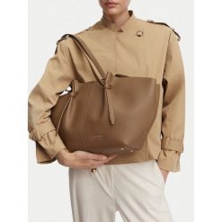 Torebka GINO ROSSI. Brązowe shopper bag Gino Rossi, bez wzorów, bez dodatków. Za 229.99 zł.