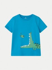 NAME IT T-Shirt Hellan 13226093 Niebieski Regular Fit. Niebieskie t-shirty i koszulki chłopięce Name it, bez wzorów, z bawełny, bez kołnierzyka, bez ramiączek. Za 64.99 zł.