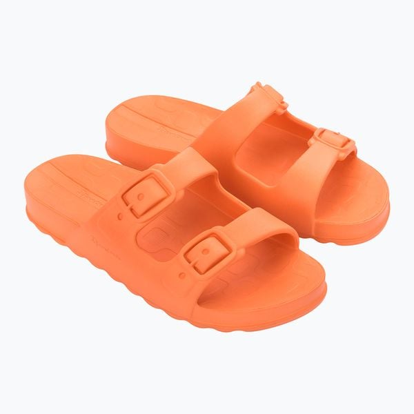 Klapki damskie Ipanema Duo Day. Brązowe klapki damskie Ipanema, bez wzorów, bez obcasa, bez zapięcia. Za 79.99 zł.