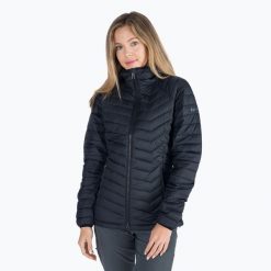 Kurtka puchowa damska Columbia Powder Lite. Niebieskie kurtki damskie Columbia, xs, bez wzorów, z puchu, bez kaptura. Za 485.99 zł.