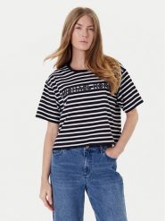 MICHAEL Michael Kors T-Shirt MT551R9HM7 Czarny Relaxed Fit. Czarne t-shirty damskie MICHAEL Michael Kors, xl, bez wzorów, z bawełny, bez kołnierzyka. Za 289.99 zł.