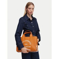 Torebka KARL LAGERFELD. Brązowe torebki klasyczne damskie KARL LAGERFELD, bez dodatków. Za 849.99 zł.