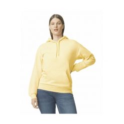 Bluza z kapturem Gildan Midweight Softstyle. Żółte bluzy damskie GILDAN, m, bez wzorów, z bawełny, z kapturem. Za 114.80 zł.