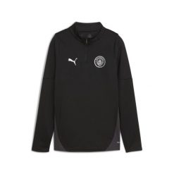 Młodzieżowa bluza treningowa Manchester City z zamkiem 1/4 PUMA. Czarna bluzy damskie Puma, l, bez wzorów, bez kaptura. Za 299.00 zł.
