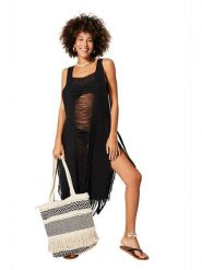 Aller Simplement Sukienka w kolorze czarnym rozmiar: 34-40. Czarne sukienki damskie Aller Simplement, bez wzorów, z bawełny, bez ramiączek. Za 100.99 zł.