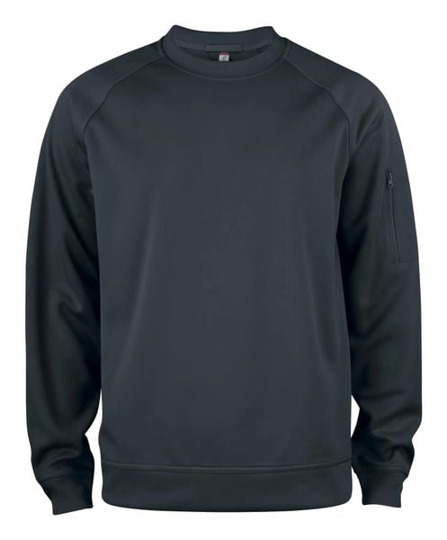 Clique Basic Active Bluza z Okrągłym Dekoltem Poliester – black. Czarne bluzy damskie CLIQUE, s, bez wzorów, z poliesteru, bez kaptura. Za 162.59 zł.