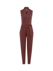 Les Lunes Kombinezon "Stella" w kolorze brązowym rozmiar: XS. Brązowe kombinezony damskie Les Lunes, xs, bez wzorów, z tkaniny, bez kołnierzyka, bez ramiączek. Za 217.99 zł.