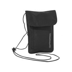 Saszetka turystyczna Craghoppers Neck Pouch - black. Czarne nerki i saszetki damskie Craghoppers, bez wzorów. Za 81.99 zł.