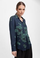 Koszula w kwiaty K-ARMA. Koszule damskie Volcano, m, bez wzorów, z materiału, biznesowe, bez kołnierzyka, bez ramiączek. Za 139.99 zł.