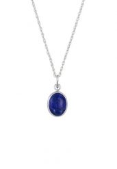 Elli Damski drop pendant z kamieniem lapis lazuli w 925 Sterling Silver Naszyjniki 1 ct. Szare naszyjniki damskie Elli, z lazurytem, srebrne. Za 211.64 zł.