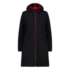 Parka dla kobiet CMP. Czarne parki damskie CMP, z syntetyku, bez kaptura. Za 708.00 zł.