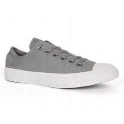 Buty na co dzień trampki unisex CONVERSE ALL STAR niskie. Szare trampki damskie Converse, bez wzorów, bez zapięcia. Za 279.00 zł.
