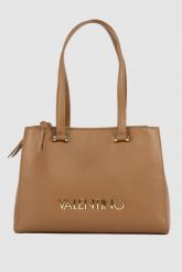 VALENTINO Brązowa shopperka Caprice Shopping. Brązowe shopper bag Valentino by Mario Valentino, ze skóry, duże, bez dodatków. W wyprzedaży za 499.99 zł.