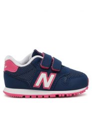 New Balance Sneakersy IV500VP1 Granatowy. Niebieskie buty sportowe dziewczęce New Balance, z materiału, bez zapięcia. Za 129.99 zł.