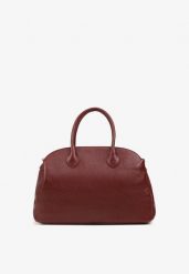 Bordowa Torebka Shopperka na Ramię z Paskiem Arovire. Czerwone shopper bag Renee, bez wzorów, z jeansu, na ramię, bez dodatków. Za 169.99 zł.