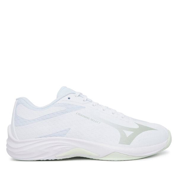 Buty halowe Mizuno. Białe obuwie sportowe casual damskie Mizuno, bez zapięcia. Za 389.99 zł.