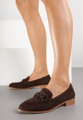 Brązowe Mokasyny Vices ze Skórzaną Wkładką i Ozdobną Aplikacją Delainora. Brązowe mokasyny damskie Born2be, z jeansu, bez obcasa. Za 89.99 zł.