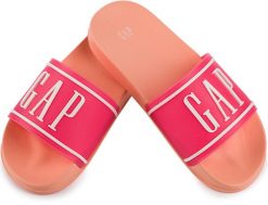 Damskie klapki sportowe miejskie na basen plażę różowe GAP AUSTIN. Czerwone klapki damskie GAP, bez wzorów, z gumy, bez obcasa, bez zapięcia. Za 79.00 zł.