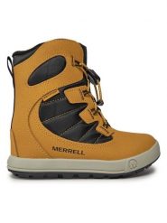Merrell Śniegowce Snow Bank 4.0 Wtrpf Mk267146 Brązowy. Brązowe buty zimowe chłopięce Merrell, ze skóry, bez zapięcia. Za 359.99 zł.