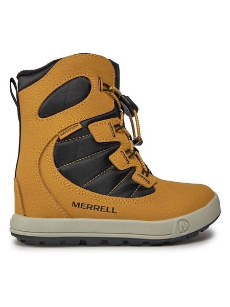Merrell Śniegowce Snow Bank 4.0 Wtrpf Mk267146 Brązowy. Brązowe buty zimowe chłopięce Merrell, ze skóry, bez zapięcia. Za 299.99 zł.