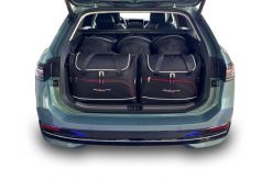 Torby Do Bagażnika Vw Passat Variant Mhev 2023+ 5Szt Kjust. Czarne torby podróżne KJUST, bez wzorów, z kauczuku. Za 1,604.00 zł.