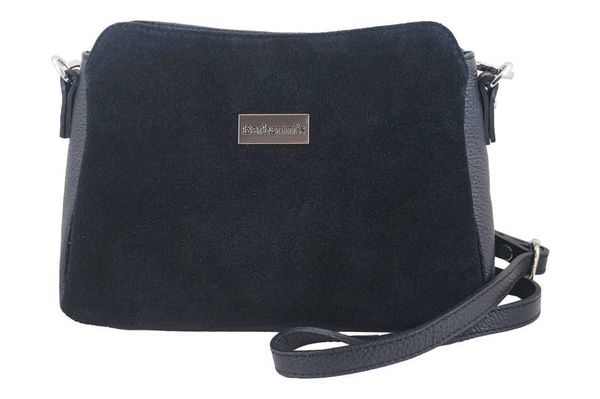 Listonoszka skórzana BARBERINI'S czarna 931-1. Czarne shopper bag Barberinis, bez wzorów, ze skóry, duże, bez dodatków. Za 241.99 zł.