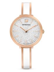Swarovski Zegarek kwarcowy w kolorze różowozłoto-białym rozmiar: onesize. Białe, analogowe zegarki damskie Swarovski, ze stali. Za 630.99 zł.