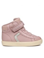 Geox Sneakersy B Gisli Girl B461MA 05402 C8014 S Różowy. Czerwone trampki dziewczęce Geox, bez wzorów, ze skóry, bez zapięcia. Za 149.99 zł.