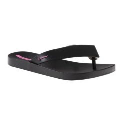 Japonki plażowe damskie Ipanema Hit. Czarne klapki damskie Ipanema, bez wzorów, z gumy, bez obcasa, bez zapięcia. Za 37.99 zł.