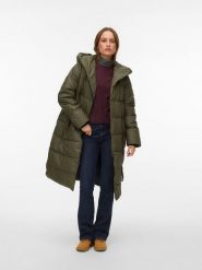 Vero Moda Płaszcz pikowany w kolorze khaki rozmiar: XS. Brązowe płaszcze damskie Vero Moda, xs, bez wzorów, bez kaptura. Za 260.99 zł.