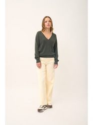 Just Cashmere Kaszmirowy sweter "Phoebe" w kolorze khaki rozmiar: M. Brązowe swetry klasyczne damskie Just Cashmere, m, z kaszmiru, bez kołnierzyka. Za 369.99 zł.