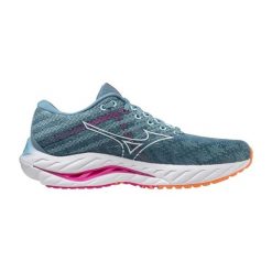 Buty do biegania damskie Mizuno Wave Inspire 19. Białe obuwie sportowe damskie Mizuno, bez zapięcia, do biegania, mizuno wave. W wyprzedaży za 534.60 zł.