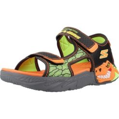 Sandały SKECHERS CREATURE-SPLASH Czarny. Czarne sandały damskie Skechers, bez wzorów, z syntetyku, bez obcasa, bez zapięcia. Za 217.99 zł.
