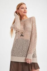 Sweter PATRIZIA PEPE. Swetry klasyczne damskie Patrizia Pepe, m, bez kołnierzyka. W wyprzedaży za 534.77 zł.