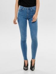 ONLY Jeansy Power 15169892 Niebieski Skinny Fit. Niebieskie jeansy damskie Only, bez wzorów, z bawełny. Za 169.99 zł.