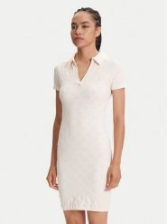 Guess Sukienka codzienna V5YK05 Z3OA0 Écru Regular Fit. Sukienki damskie Guess, z aplikacjami, z syntetyku, bez ramiączek. Za 189.99 zł.