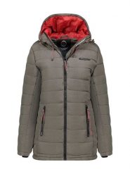 Canadian Peak Płaszcz pikowany "Astaneak" w kolorze khaki rozmiar: M. Brązowe płaszcze damskie Canadian Peak, m, bez wzorów, bez kaptura. Za 266.03 zł.